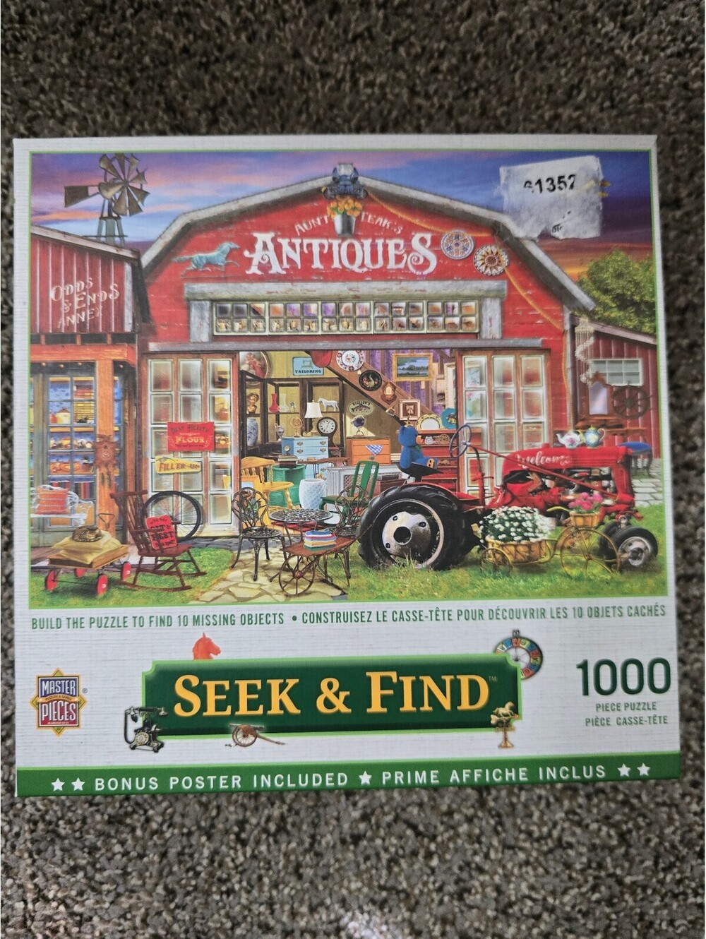 MasterPieces Seek & Find Antiques for Sale 1000 Pc Puzzle